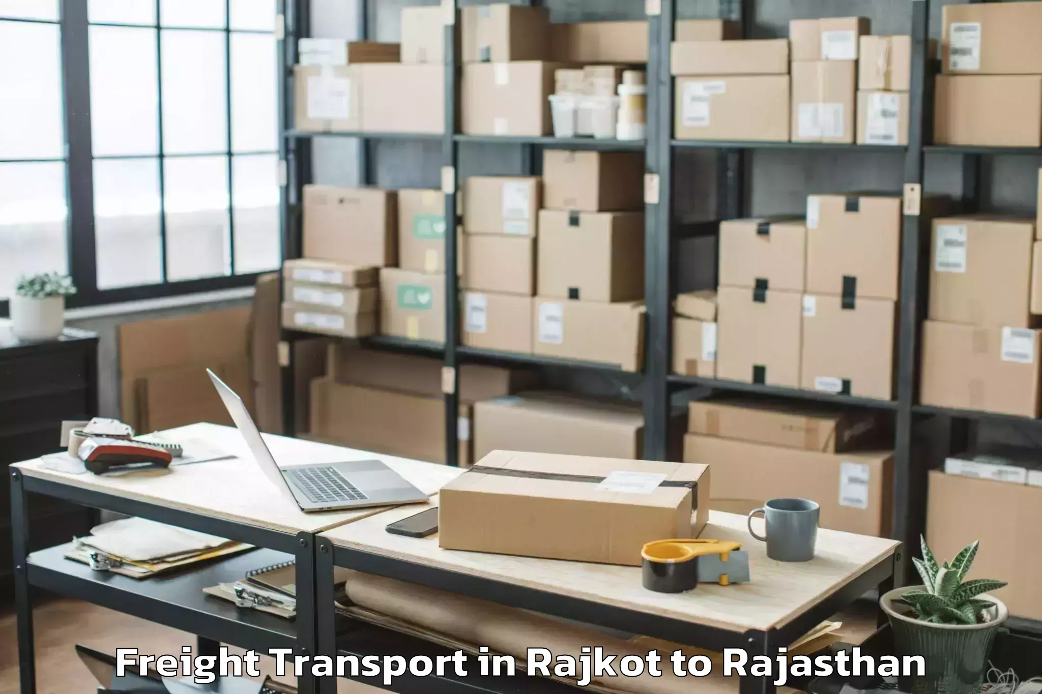 Book Rajkot to Kishangarh Bas Freight Transport